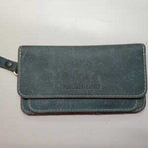 Portland Leather Blue Wallet